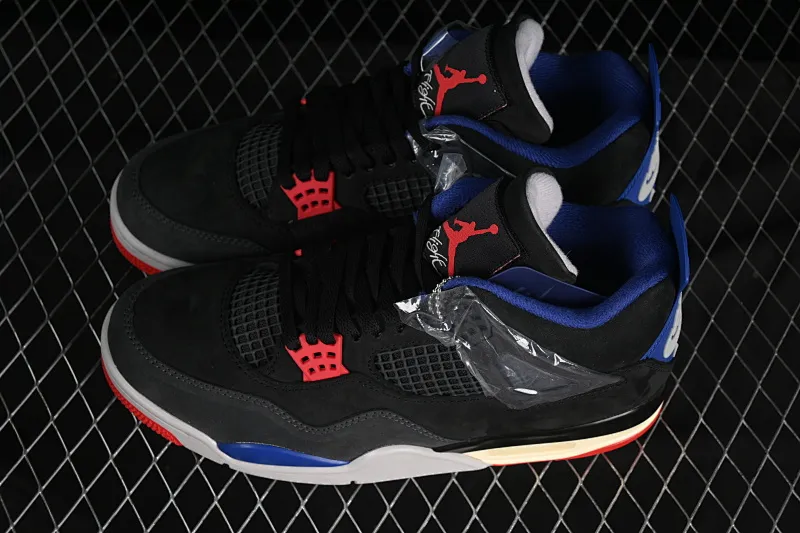 All categories Air Jordan Jordan series basketball shoes Air Jordan 4 OG version Air Jordan 4 Retro "Lase" AJ4 Joe 4 black gray blue color FV5029-003